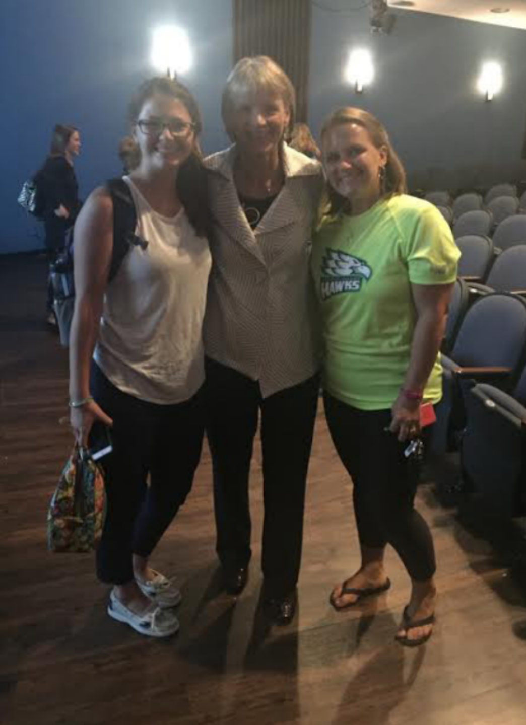 Dr. Maura Cullen and students after her presentation. Photo by Issatou Fall