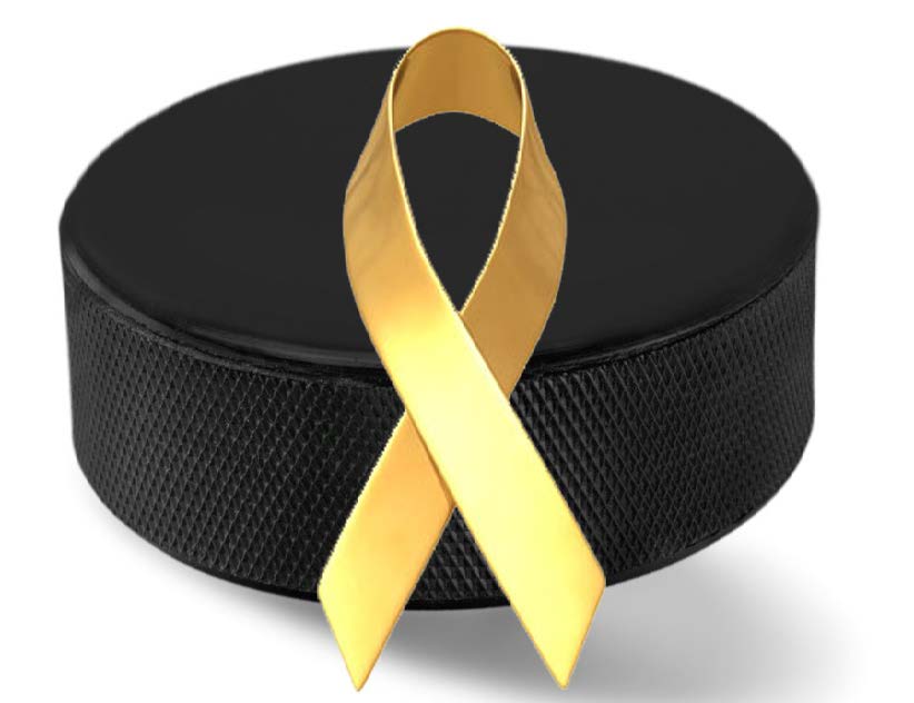 UC+Women%E2%80%99s+Hockey+gold+ribbon+game+for+childhood+cancer+awareness