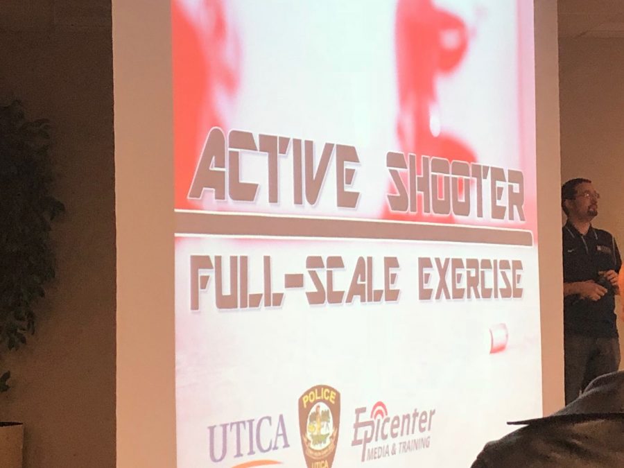 In+a+push+to+better+prepare+staff%2C+UC+also+held+an+on-campus+active+shooter+drill+in+cooperation+with+the+Utica+Police+Department+on+Jan.+20.