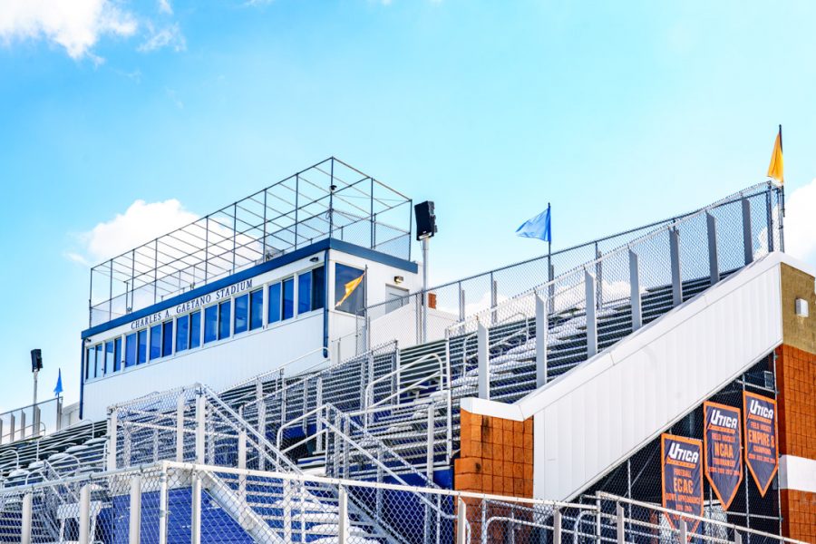 Photo of Charles A. Gaetano Stadium, where Utica College plays its home games and matches.