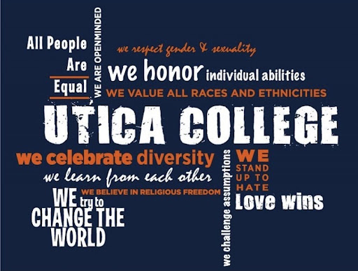 The Utica College Diversity, Equity and Inclusion (DEI) Collaborative logo.