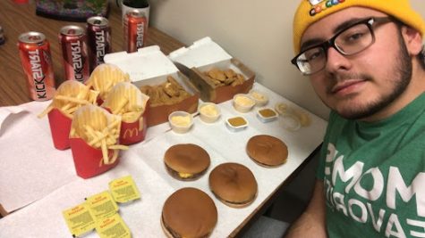 Editor-in-Chief Matthew Breault before consuming 4,560 calories of
McDonald’s food.