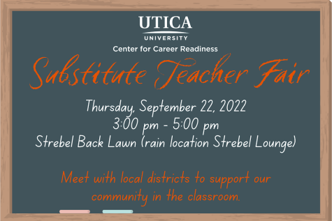 The Substitute Teacher Fair will be held on Strebel Lawn.