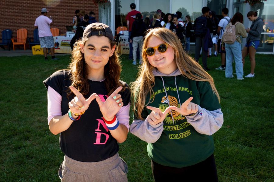 Members of WiND, Tegan Lewis and Sidney Domroes at the Student Involvement Fair
on Thursday September 15, 2022.