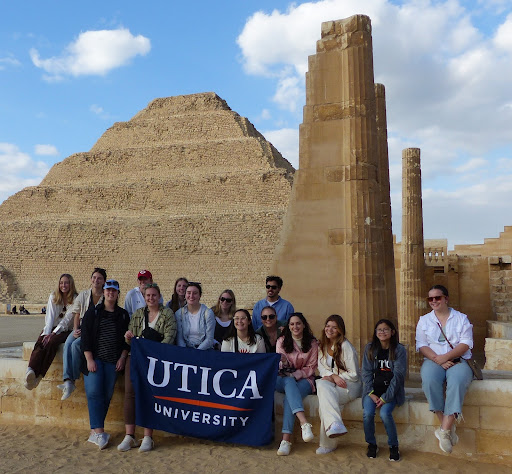 Members of the Utica University community traveled to Egypt in January 2023. Photo: Professor Tom Crist. 