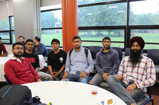 International students sitting in Thurston Hall auditorium. Photo courtesy of Utica’s Marketing and Communications department  
