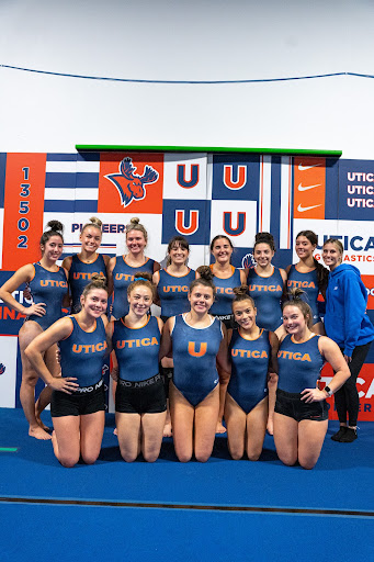 The 2023-2024 women’s gymnastics roster that will compete in the programs first-ever season.
