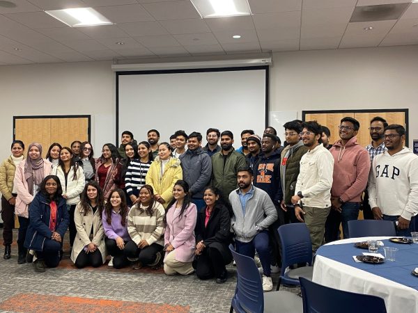 Many of Utica Universitys international students gather for a photo at the international students reception on Jan. 22, which welcomed students new this semester and those who joined the campus in August.

/Photo courtesy of the Utica University Facebook page.
