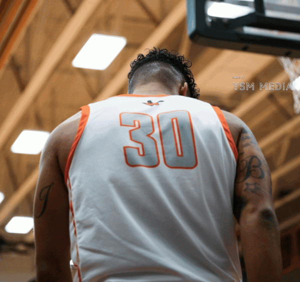 Number 30 before a game. Photo courtesy of YSM Media