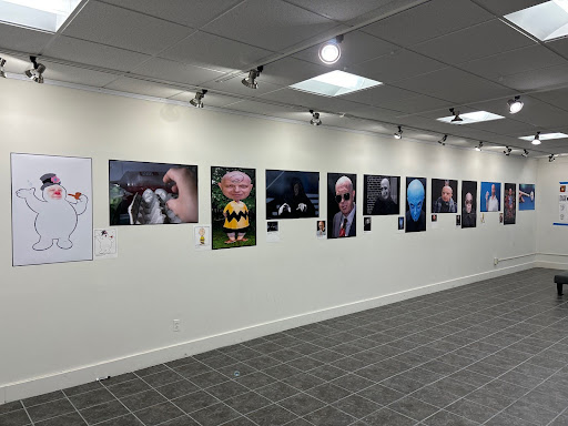 McCarthy’s photo exhibition on display. Photo courtesy of Thomas McCarthy.