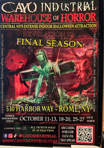 Flyer of Cayo Industrial Warehouse of Horror (Final Season)
