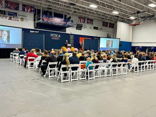 Photo of Admissions Open House. Photo Source: Utica University Admissions’ Facebook. 
