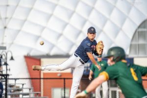 Justin Notar’ on the mound. Photo by Nico Leonard