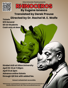 Photo of the event flyer from utica.edu 