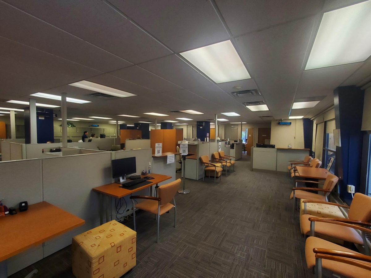 117 Hubbard Hall was recently transformed into a deans' suite. Photo by Online Social Media Editor Ezra Duffy