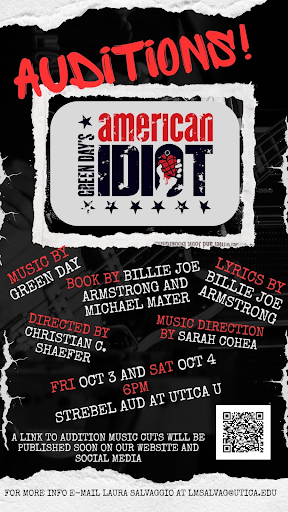 Auditions for the musical “American Idiot” this weekend