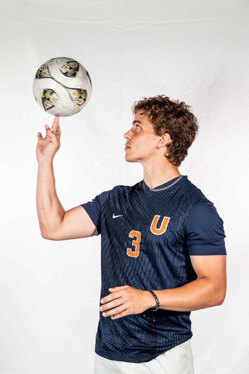 Men's Soccer player Carson Rother, a defender, is a junior who has learned much through the sport. Photo  by Kayleigh Sturtevant/Shots by Sturdy. 
 