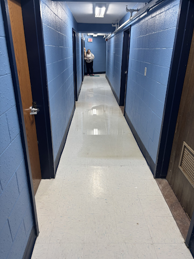 Water in one of the residence halls. Photo courtesy of Marques Williams.