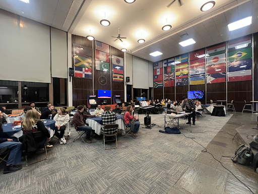 Almost 60 students attended the multi-campus fellowship night hosted at Utica University on March 5.