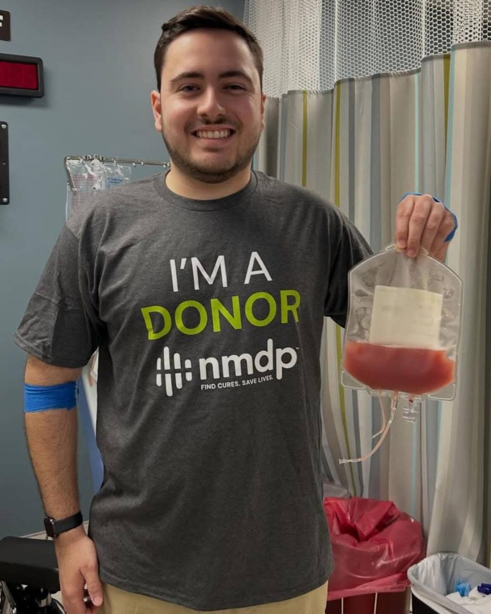 Utica University alum Matthew Breault recently donated blood stem cells after he was found to be a match through the university's 2022 "Be The Match" drive. 
Photo courtesy of Matthew Breault. 
